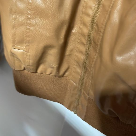 Maternity Faux Leather Vintage Full Zip Jacket Medium - Picture 10 of 15